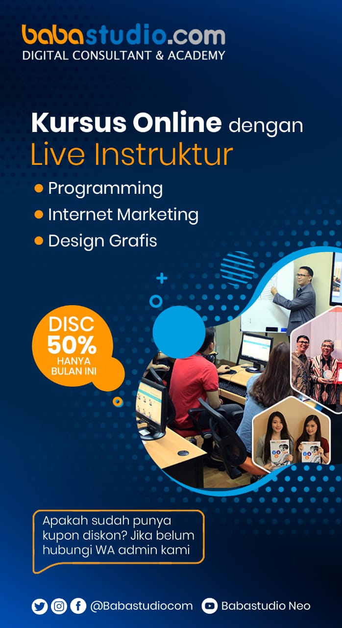 kursus website dan digital marketing